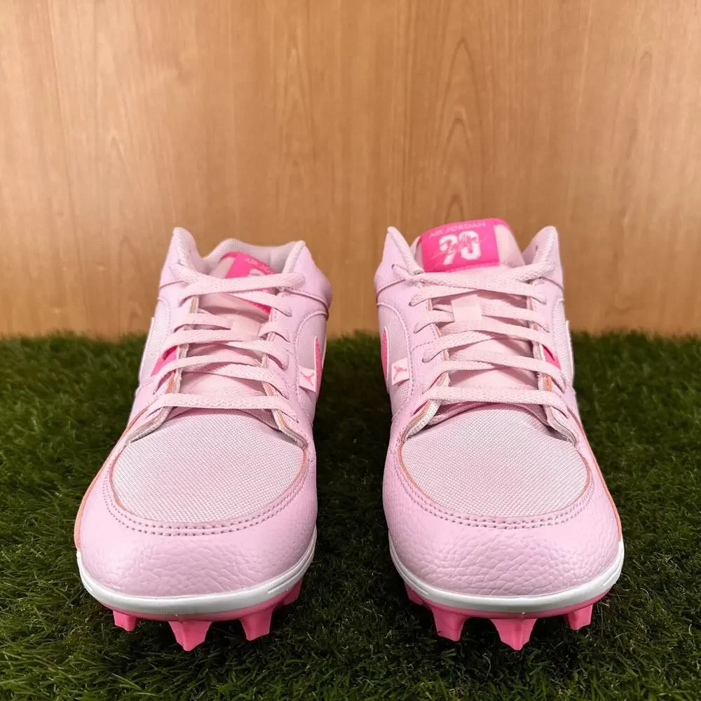 Jordan Stadium 90 Low TD Pink White Football Cleats HQ0210-600 Men's Size 11.5